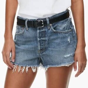 AGOLDE Parker Distressed Button Fly 100% Cotton Jeans Shorts Size 29